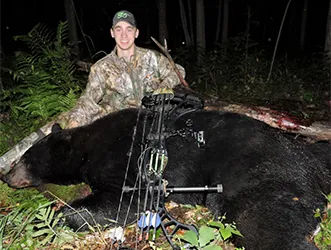 Alex Vukelich with a Crow Wing County bear