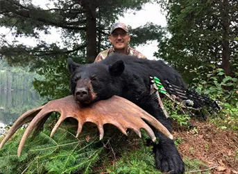Used 4 of your products in Ontario last week...Cherry Burst Shaker, Gold Mist Spray, Bacon Spray, & Wild Cherry Spray. Was able to arrow this dandy at 25 yards. The bears could not help but come in, and keep coming in at every sight I used your product. Thank you! I will be using your products every time I enter the bear woods. Spectacular scents! Thank you! Victor Guarisco Indiana