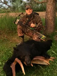 Pay another Bow Kill! Gold Rush Scent. North Shore Guide Services, New Brunswick